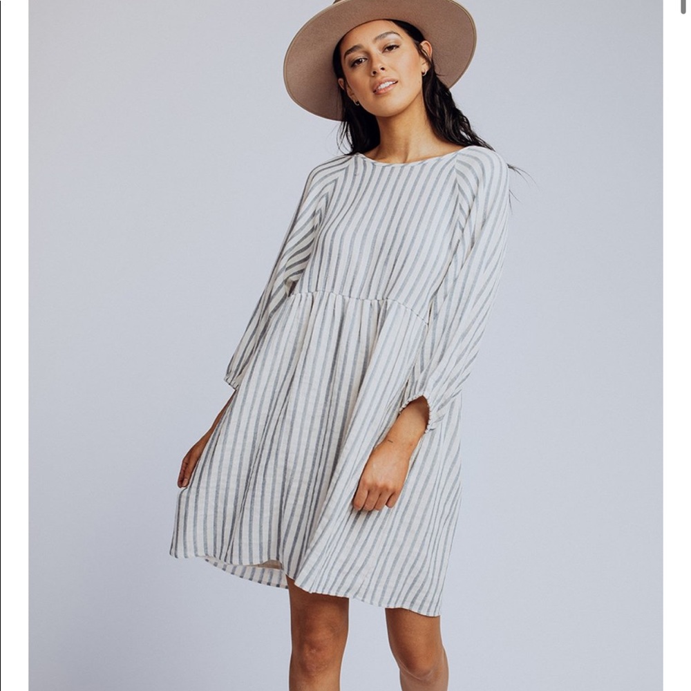 Striped Cotton Bleu dress